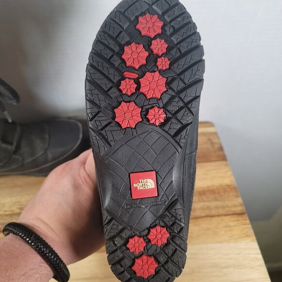 THE NORTH FACE Womens Nuptse Purna Black PrimaLoft Snow Boots Size 7 Faux Fur - Picture 12 of 16